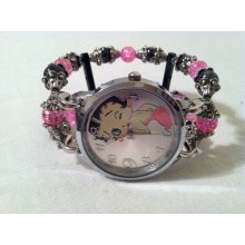 Betty Boop Hand beaded watch