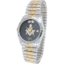 Black Hills Gold Mens Two-Tone Masonic Watch