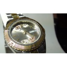 Black Hills Landstroms Watch with 14k Gold applique Leaves Ladies Wrist Watch Vintage