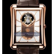 Black Tie Emperador Tourbillon Watch (RG /Brown MOP/ Strap)