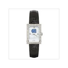 Black university of north carolina watch w/ cz frame