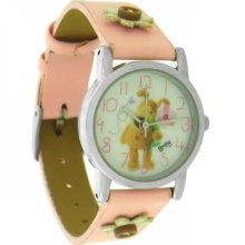 Boofle Bear Ladies Watch Pink Leatherette Strap Nb90695