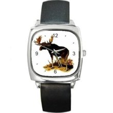 Bull Moose Unisex Animal Art Wrist Watch NEW