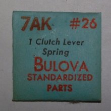 Bulova 7ak 7 Ak Vintage Watch Part 26 Clutch Lever Set Spring