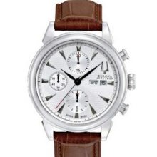 Bulova Accutron Gemini Men`s Automatic Stainless Steel Chronograph Watch