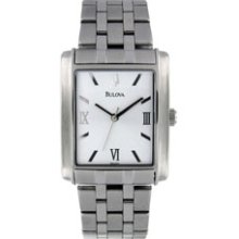 Bulova Corporate Collection Men's Watch W/Rectangular Face