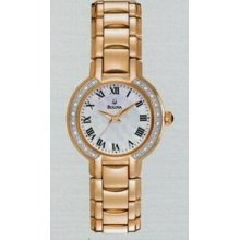 Bulova Fairlawn Ladies Rose Gold Tone/ 20 Diamond Dress Watch