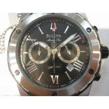 Bulova Marine Star Men's Watch Quartz All Stainless S Original Edition Japan