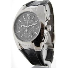 Bvlgari Mens Ergon Chronograph Egw 40 Ch 18k White Gold Box & Papers