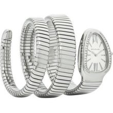 Bvlgari Women's Serpenti White Dial Watch SP35C6SDS/2T