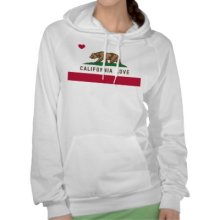 California Love Flag Women's Pullover Hoodie