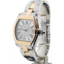 Cartier Roadster Automatic 18k Yellow Gold & Stainless Steel Mens Watch