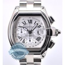 Cartier Roadster Chronograph ( SS / Silver / SS Bracelet )