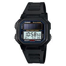 â˜†â˜†casio Classic Digital Black Retro Watch Al-190w-1 Solar Powered Stopwatch â˜†â˜†