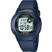 Casio Digital Illuminator With 2 Time-zones And Multi Alarms Watch F-200w-2a