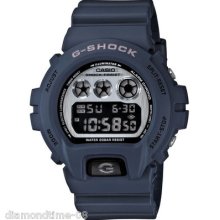 Casio G-shock Matt Blue Brushed Metallic Digital Dial Men's Watch Dw6900hm-2