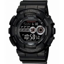 Casio G-Shock World Time Alarm Gents Watch GD-100-1B GD100