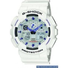 Casio Gshock Xlarge White Limited Watch Ga100a-7a