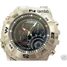 Casio Hunting Timer 100m Watch Amw-705d-1a 1av Fishing Casio Hunting Timer 100m Watch Amw-705d-1a 1av Fishing