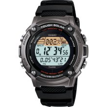 Casio Mens Calendar Day/Date, Solar Power, Tide/Moon Graph Watch w/Black Band