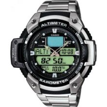 Casio Sgw-400hd-ib Steel Wrist Watch Digital Display Warranty Zxc