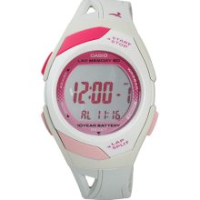 Casio STR3007 Womens White 60-Lap Sports Watch White