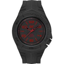 Catepillar La11121138 Wave Black Watch With Black And Red Dial