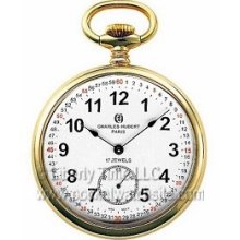 Charles-Hubert 3756GRR Antique Style Mechanical 17 Jewel Pocket Watch