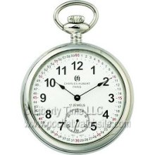 Charles-Hubert 3756WRR Antique Style Mechanical 17 Jewel Pocket Watch