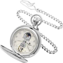 Charles Hubert Demi Hunter Case Mechanical Engraveable Pocket Watch W/ Gift Box