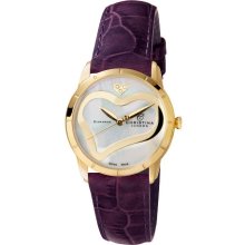 Christina Design London Ladies Analogue Watch 147Gwpurple With Stainless Steel Diamond Strap