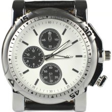 Chunky Black Strap Unisex Watch