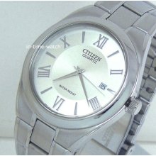 Citizen Quartz Men Japan Quartz Stainles Steel Bi0950-51a Wr Usa Seller