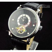Classical Balck Automatic Crystalline Watches Wristwatch Waterproof