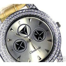 Cream Gents Ladies Dance Club Bling Watches Watch Dk13 Cream Gents Ladies Dance Club Bling Watches Watch Dk13