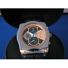 Croton Quartz Chronograph Date Watch Model Cc311238bsgr Msrp $750.00