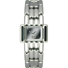 D&G Ladies Aristocratic Quartz Watch Dw0470 With Silver Rectangular Analogue Dial And Bracelet