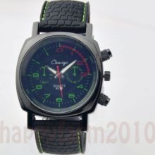 Dial Fashion Casual Sport Mens Boys Jelly Quartz Clock Rubber Wrist Watches