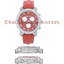 Diamond Benny Co Watch Mens 6ct Red