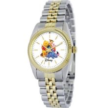 Disney Women's D135s776 Winnie The Pooh And Friends Two-Tone Bracelet Watch
