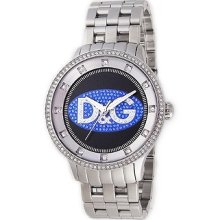 Dolce & Gabbana Mens Unisex D&g Prime Time Watch Dw0849 Black Blue RrpÂ£200