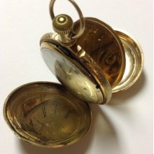 Dw Holstlaw Iuka Marion Il 1880's American Waltham 18 Hunters Case Pocket Watch