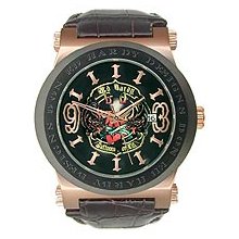 Ed Hardy Admiral Rose Gold Black Dial Men's watch #AD-RG