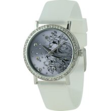 Ed Hardy Lovebird Womens White Love Kills Watch Lv-wh