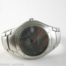 Edox Les Bemonts Chronometer 80031 Date Man Ss Gray Dial V8b95 2892a2 Automatic