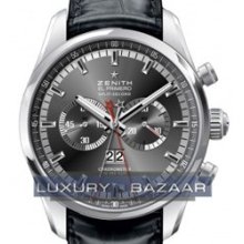 El Primero Rattrapante Chronograph (SS /Black/Leather)