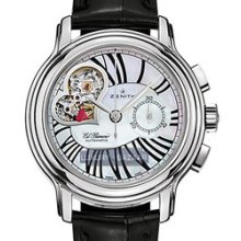 El Primero Star Open Love Chronomaster (SS / Silver / Leather Strap)