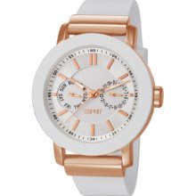 ES105622001 Esprit Ladies Loft Rose Gold IP White Watch
