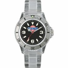 Europa Unisex Fun Watch With Clear Band And Black Dial