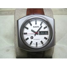 Extremely Rare Rado Automatic Jumbo Size Vintage Swiss Watch Original Dial Dhl